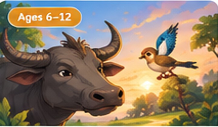 Illustration for The Carabao and the Maya
